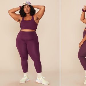 NWT Girlfriend Collective Plum Leggings Small
